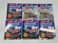 6) JOHNNY LIGHTNING DRAGSTERS NEW IN PACKAGE