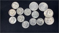 4 Eisenhower Dollars /10 Bicentennial Half Dollars