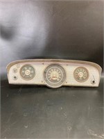 Vintage car tachometer and gauges