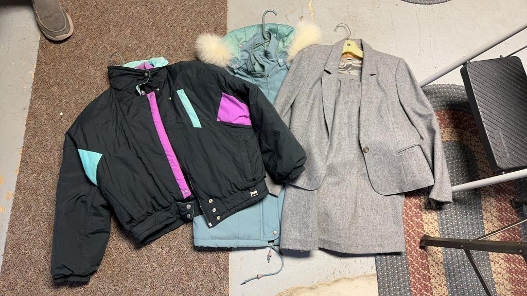 Three womens jackets different sizes