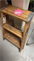Wooden step stool