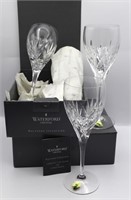 4 Waterford Crystal Wine Glasses in Box