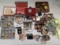 Group of costume, etc. jewelry including sterling