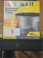 2-40ct commercial drum liners 55g
