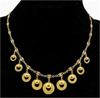 Jewelry 21kt Yellow Gold Statement Necklace