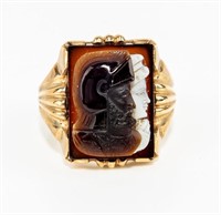 Jewelry 10K Gold & Shell Cameo Style Ring