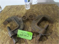 4 1/2 Inch Plate Clamps Pair