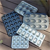 Lot Of Muffin Tins & Chocolate Molds
