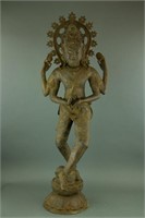 10/12th Century India Bronze Dancing Shiva Figure