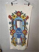 Vintage Pabst Blue Ribbon Beer Beach Towel