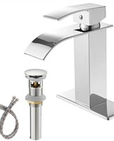 Centerset Single-handle Bathroom Faucet with Draiy