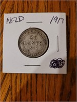 Newfoundland 25 cent coin