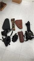 Various cases and holsters