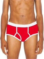 American Apparel Men's XL Baby Rib Brief, Red