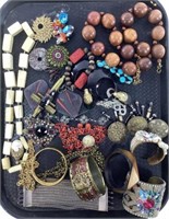 Assorted Costume Jewelry Bracelets, Earrings