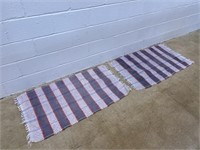 (2) Rag Carpet Rugs