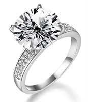 925S 5.0ct Moissanite Diamond Chanel Ring