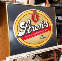 Stroh's America's Ony Fire-Brewed Beer