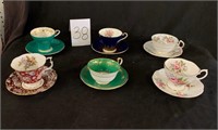 6 Aynsley tea cups