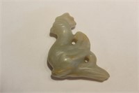 Chinese Hetian Jade Carved Hen