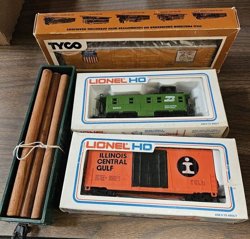 Assorted Model Train Cars--Lionel and Tyco