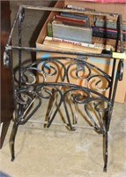 WROUGHT IRON MAGAZINE RACK (NO TOP)