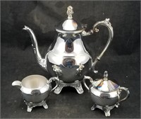 Fb Rogers Silver Plate 4pc Coffee Set New R1224/4x