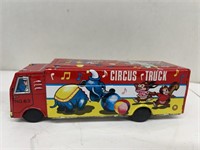 Tin circus truck made in Japan