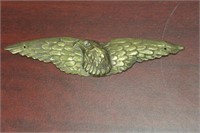 A Vintage Eagle Metal Plate