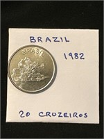 Brazil 1982  20 Cruzeiros Coin