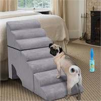 LitaiL 34inches Dog Stairs for High Beds, Extra W