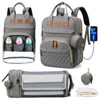 Diaper Bag Backpack with Changing Station  Sunshad
