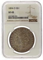 1894 New Orleans XF45 Morgan Silver Dollar *KEY