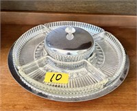 Vintage Kromex Lazy Susan Party Platter Dish