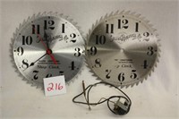 Sears, Roebuck and Co. Circular Saw Clock 10"