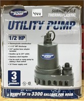 Utility Pump, 1/2HP, Submersible