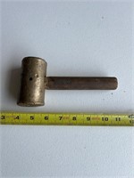 Solid, brass hammer