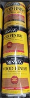 GROUP OF QUART CANS MINWAX WOOD FINISH