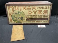 Putnam Fadeless Dyes Display Box