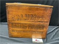 Calumet Baking Powder Wooden Box