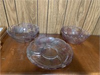 4 Piece Glass Serve-ware Set (living room)