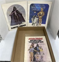 Star Wars posters and book