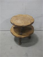 24"x 23" Two Tier End Table See Info