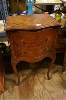French Inlaid 2 Drawers Telephone Stand