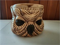 Vintage ceramic owl planter 5x6