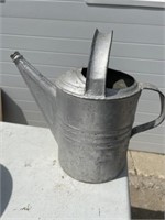 Galvanized Watering Can Painted Silver