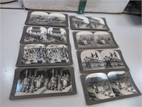 8 Antique Sterescope Cards