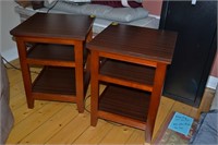 5: set of end tables 1 has little water damage