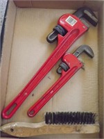 HEAVY DUTY ADJUSTABLE WRENCHES AND BRUSH