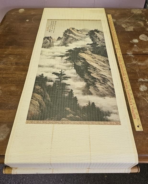 Chinese Scroll Painting- As Found
